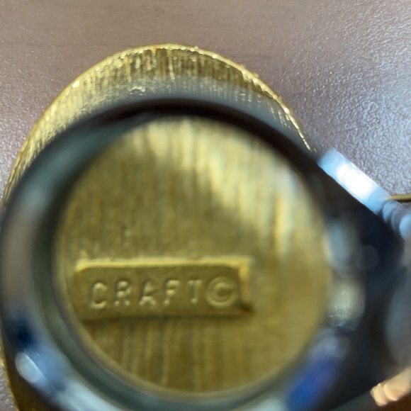 CRAFT Vintage Initial Brooch Pin with Clear Crystal Rhinestone Letter “J” - Picture 4 of 6